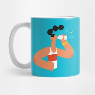 Sport Girl Drinking Mug